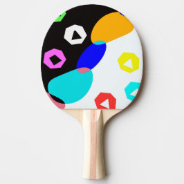 Farbige Formen Tischtennis Schläger