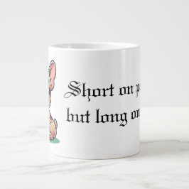 Farbige französische Bulldogge Zitat Grafik Jumbo-Tasse