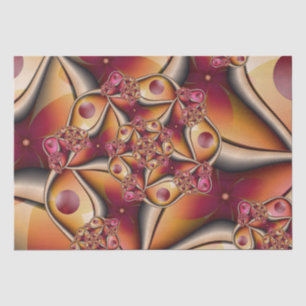 Farbige Freude Abstrakt Rot Orange Fantasy Fraktal Seidenpapier