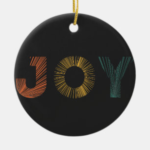 Farbige Freude Keramik Ornament