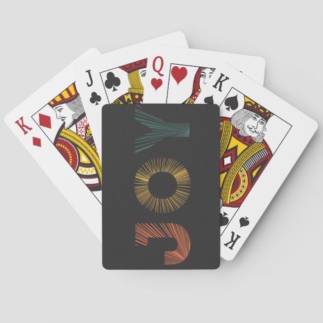 Farbige Freude Spielkarten (Rückseite)