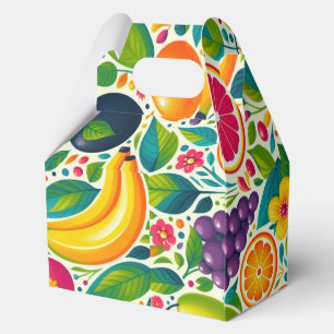 Farbige Früchte Geschenkschachtel