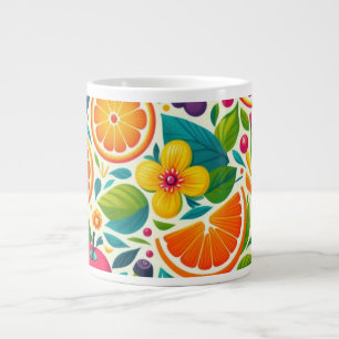 Farbige Früchte Jumbo-Tasse