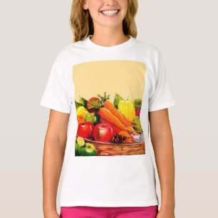 Farbige Früchte Malerei Komposition T-Shirt