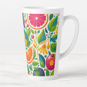 Farbige Früchte Milchtasse