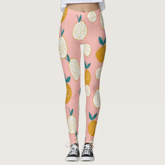 Farbige Früchte, nahtlose Hintergrundmuster. Leggings