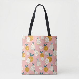 Farbige Früchte, nahtlose Hintergrundmuster. Tasche