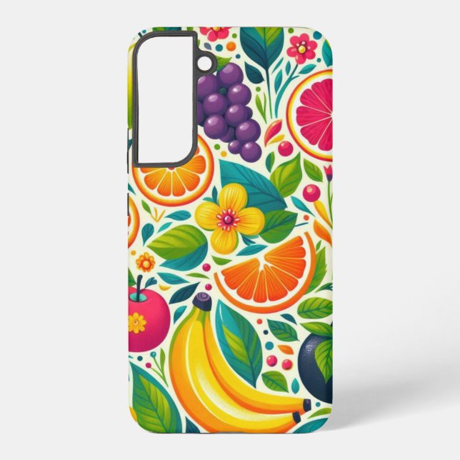Farbige Früchte Samsung Galaxy Hülle (Rückseite)