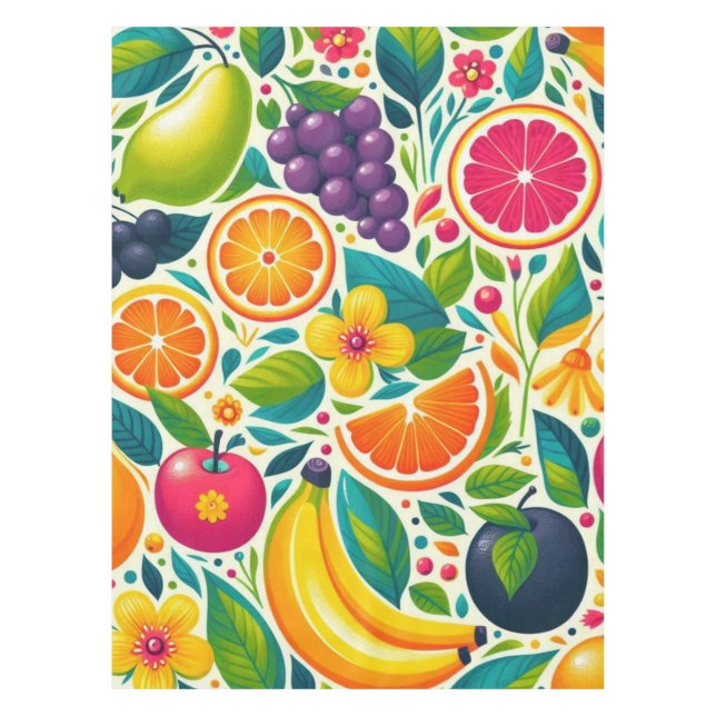 Farbige Früchte Tischdecke (Vorderseite)