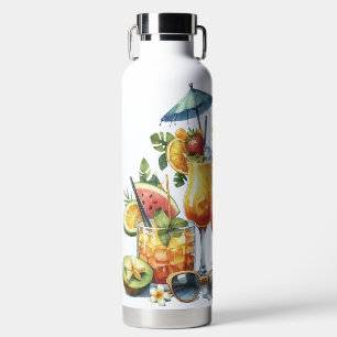 FARBIGE FRUCHTIGE SOMMERGETRÄNKE & FRÜCHTE TRINKFLASCHE