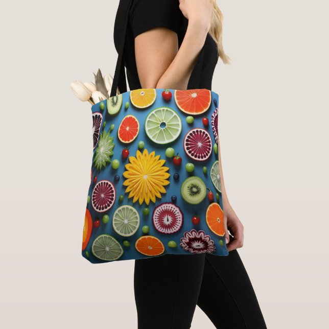 Farbige Fruchtstückchen Tasche (Von Nahem)