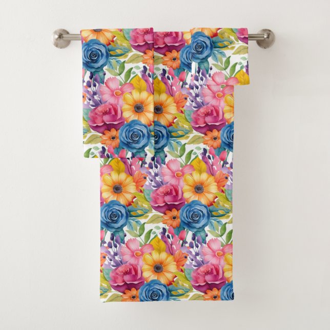Farbige Frühlingsblumen Blumenstrauß Set (Insitu)