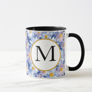 Farbige Frühlingsmuster Blume Wasserfarbmuster Mon Tasse