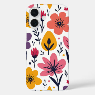 Farbige Frühlingswiesen-Blumenwiese Botanisch iPhone 16 Hülle