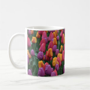 Farbige Frühlingtulips Kaffeetasse