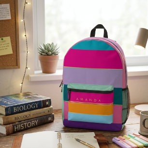 Farbige Funky Stylische Chic Trendy Bedruckter Rucksack