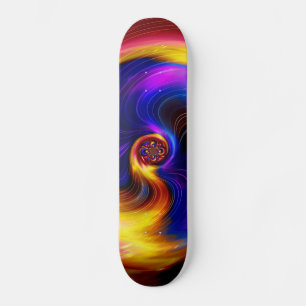 Farbige Galaxie Skateboard