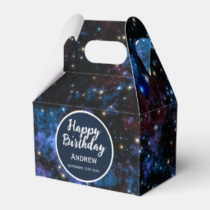 Farbige Galaxien, Sterne und Planeten Geschenkschachtel