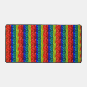 Farbige Gay LGBT Rainbow Flag Design Schreibtischunterlage