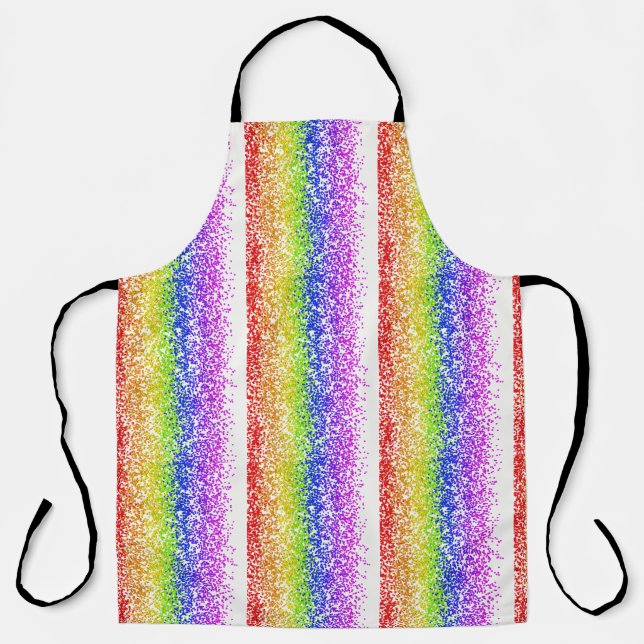 Farbige Gay LGBT Rainbow Flag Design Schürze (Vorderseite)