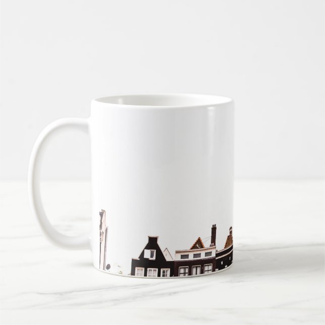 FARBIGE GEBÄUDE KAFFEETASSE (Links)