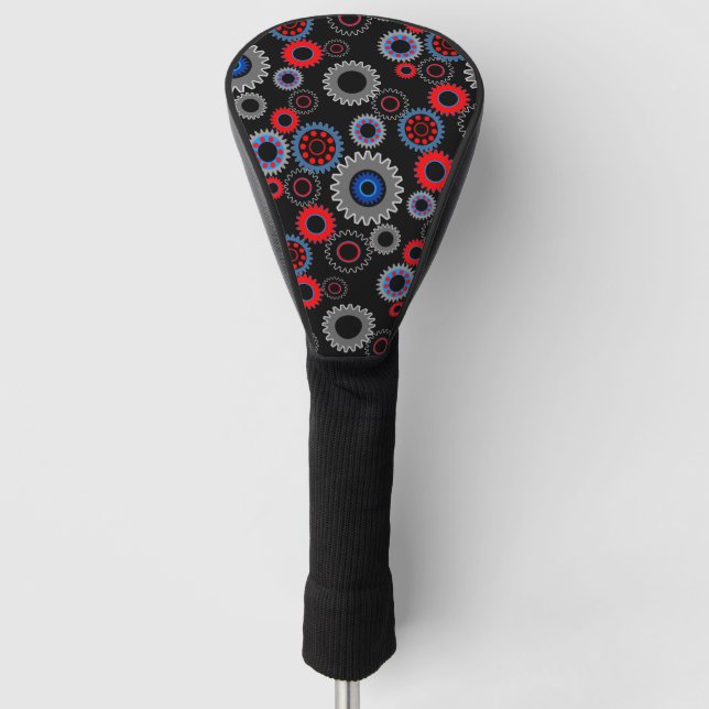 Farbige Geber Golf Headcover (Vorderseite)
