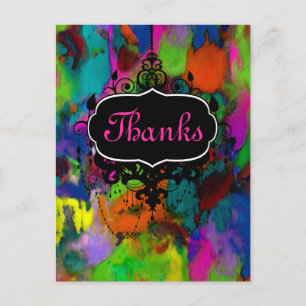 Farbige Gedanken ~ Postkarte / Einladungen