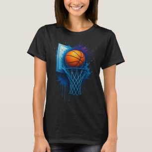 Farbige Gefärbte Krawatte Basketball-Bekleidung mi T-Shirt