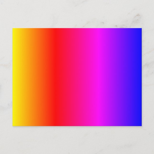 Farbige Gelb Orange Rosa Magenta Lila Blau Postkarte (Vorderseite)