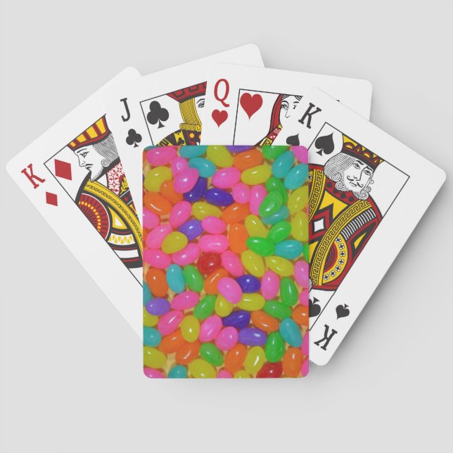Farbige Geleebohnenkuchen Spielkarten (Rückseite)