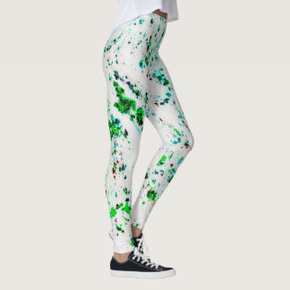 Farbige Gemalte Wasser Muster Leggings 