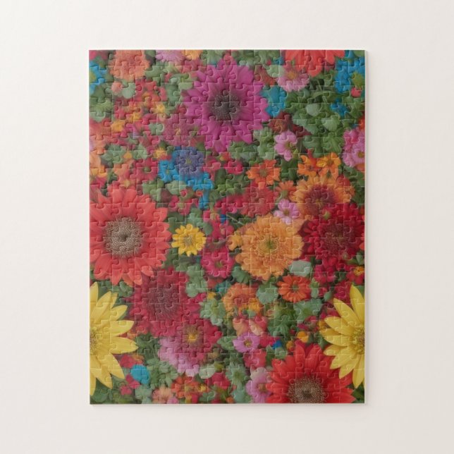 Farbige gemischte Blume (Vertikal)
