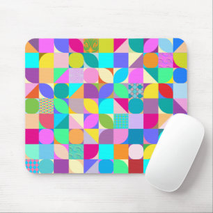 Farbige geometrische Abstrakte Fun Graphic Mouse P Mousepad