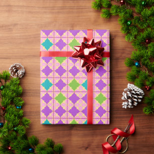 Farbige geometrische abstrakte Gestaltung Geschenkpapier