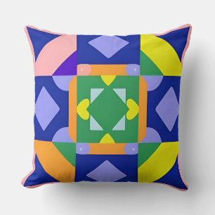 Farbige geometrische abstrakte Kunst Kissen