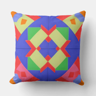 Farbige geometrische abstrakte Kunst Kissen
