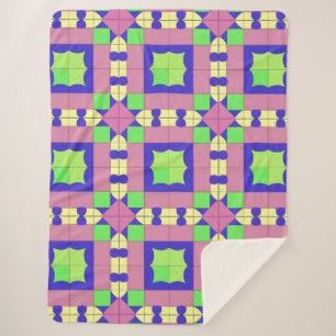 Farbige geometrische abstrakte Kunst Sherpadecke