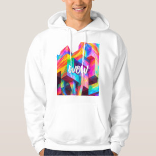 Farbige geometrische abstrakte Vibrant Mode Hoodie