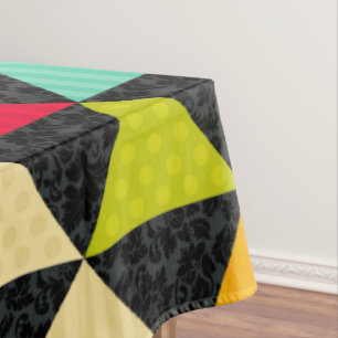 Farbige geometrische Dreiecke Nahtloses Muster Tischdecke