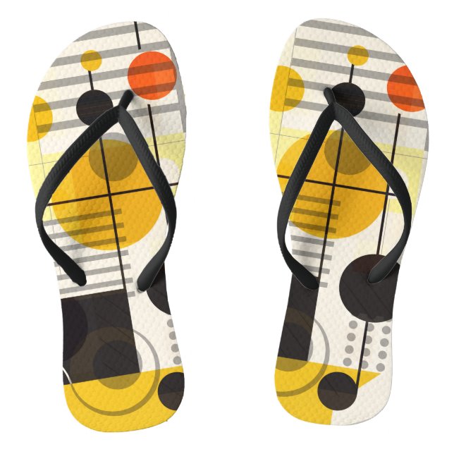 Farbige geometrische Formen Flip Flops (Fußbett)