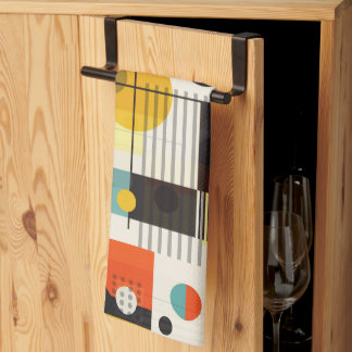 Farbige geometrische Formen Geschirrtuch