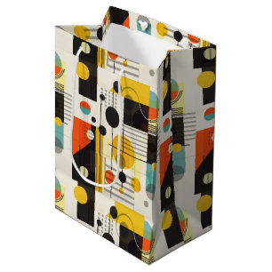Farbige geometrische Formen Mittlere Geschenktüte