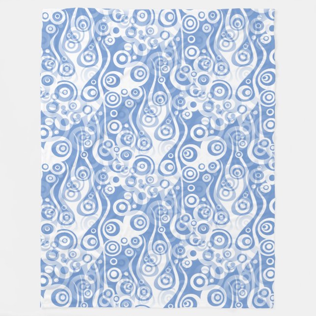 Farbige geometrische Formen Muster 31 Fleecedecke (Vorderseite)