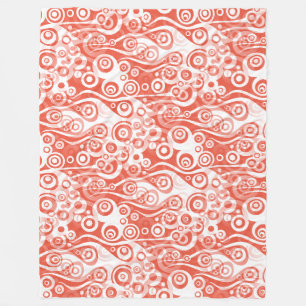 Farbige geometrische Formen Muster 31a Fleecedecke
