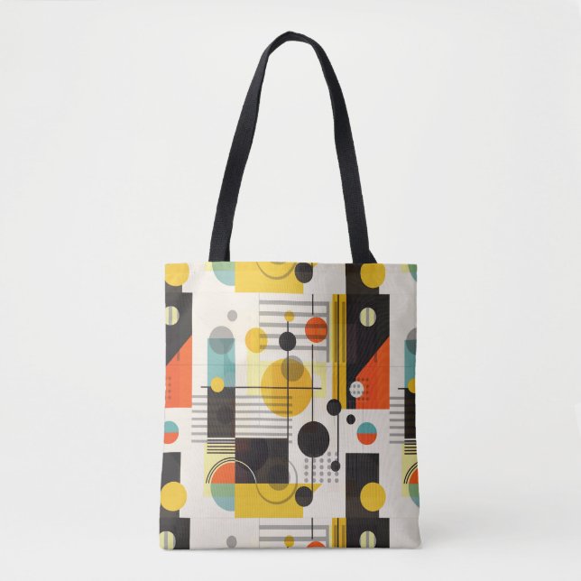 Farbige geometrische Formen Tasche (Vorderseite)