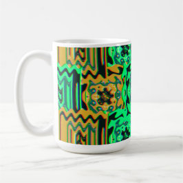 Farbige geometrische Gestaltung im Bauhaus-Stil  Kaffeetasse