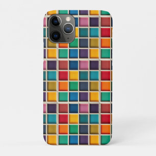 Farbige geometrische Gittertafel Case-Mate iPhone Hülle