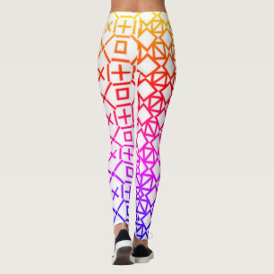 Farbige geometrische Leggings