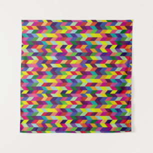 Farbige geometrische Musterdesign – modern stilvol Wandteppich