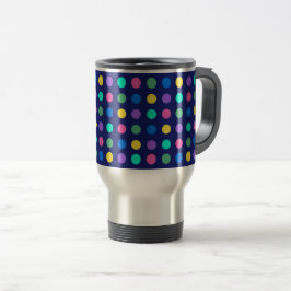 Farbige geometrische Punkte-Design für Trinkgefäße Reisebecher